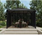Palram-Canopia Insektenschutznetz dunkelgrau f&uuml;r Pavillon Palermo 4,3 X 4,3 m