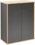 Fackelmann Unterschrank 'Finn' anthrazit matt 60 x 75 x 30,5 cm