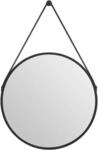 DSK LED-Spiegel 'Silver Barbier' schwarz &Oslash; 50 cm