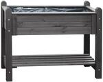 Promadino Hochbeet grau 114 x 84,5 x 60 cm