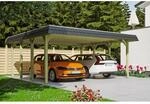 SKAN HOLZ Carport 'Spreewald' schwarze Blende 585 x 589 cm impr&auml;gniert