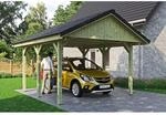 SKAN HOLZ Einzelcarport 'Wallgau' mit Dachlattung 430 x 500 cm natur