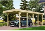 SKAN HOLZ Einzelcarport 'Friesland' 314 x 708 cm KDI impr&auml;gniert