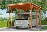 SKAN HOLZ Caravan-Carport 'Emsland' 404 x 604 cm eiche hell