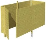 SKAN HOLZ Carport-Abstellraum 'C3' 378 x 164 cm
