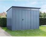 EcoStar Ger&auml;tehaus 'Elegant-P Typ 3' taubenblau 302,8 x 238 cm, mit Einzelt&uuml;r
