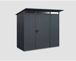 EcoStar Ger&auml;tehaus 'Trend-P Typ 1' anthrazitgrau 238 x 107,8 cm, mit Einzelt&uuml;r