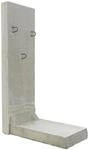 EHL L-Stein Beton grau 85 x 50 x 155 cm