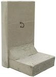 EHL L-Stein Beton grau 45 x 50 x 80 cm