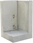 EHL L-Stein Ecke Beton grau 50 x 50 x 80 cm