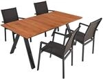 Garden Pleasure Gartenm&ouml;belset 'Davina' f&uuml;r 4 Personen Aluminium