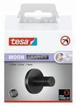 tesa Handtuchhaken 'Moon' graphitfarben selbstklebend 3,68 x 3,68 x 3,55 cm