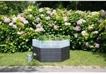 GARANTIA Hochbeet 'Ergo Turbo XL 75 Wood' anthrazit/braun 145 x 75 x 145 cm