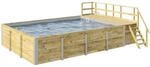 Weka Massivholz-Pool '595' 416 x 203 x 644 cm