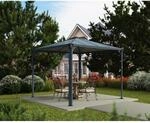 Palram-Canopia Pavillon 'Palermo' anthrazit 295 x 295 cm Polycarbonat grau
