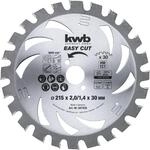 kwb Kreiss&auml;geblatt Hartmetall 30 Z&auml;hne &Oslash; 215 x 30 mm