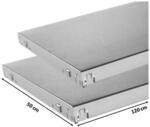 SCHULTE Regalwelt Stecksystem-Fachb&ouml;den 120 x 50 cm, 2 St&uuml;ck verzinkt