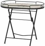 Siena Garden Gartentisch 'Stella' klappbar Stahl/Keramik 68 x 60 x 41 cm