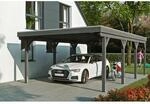 SKAN HOLZ Einzelcarport 'Grunewald' 427 x 796 cm schiefergrau mit EPDM-dach