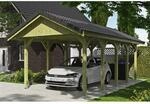 SKAN HOLZ Einzelcarport 'Wallgau' mit Dachlattung 380 x 750 cm natur