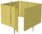 SKAN HOLZ Carport-Abstellraum 'C2' 314 x 317 cm