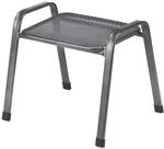 Greemotion Gartenhocker 'Toulouse' stapelbar Stahl grau 58 x 48 x 52 cm
