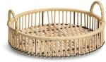 Zeller Dekotablett 'Rattan' Metall/Rattan &Oslash; 32 cm