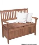 Garden Pleasure Gartenbank 'Houston' 2-Sitzer Eukalyptusholz braun 107 x 90 x 59 cm