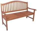 Garden Pleasure Gartenbank 'Phuket' 3-Sitzer Eukalyptusholz braun 63 x 105 x 150 cm
