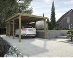 Weka Einzelcarport '617' Gr. 2 inkl. Stahldach , 612 x 322 cm kieferfarben