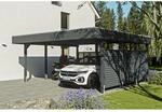 SKAN HOLZ Doppelcarport 'Friesland Hybrid Set 13' Fichtenholz anthrazit 557 x...