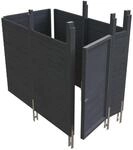SKAN HOLZ Carport-Abstellraum 'C7' aus Profilschalung 275 x 164 cm schiefergrau