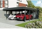 SKAN HOLZ Doppelcarport 'Friesland Hybrid Set 14' Fichtenholz anthrazit 557 x...