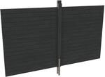 SKAN HOLZ Carport-R&uuml;ckwand aus Profilschalung 355 x 200 cm schiefergrau