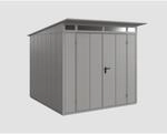 EcoStar Ger&auml;tehaus 'Elegant-P Typ 2' graualuminium 238 x 238 cm, mit Doppelt&uuml;r