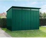EcoStar Ger&auml;tehaus 'Elegant-P Typ 3' moosgr&uuml;n 302,8 x 238 cm, mit Einzelt&uuml;r