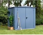EcoStar Ger&auml;tehaus 'Trend-S Typ 2' taubenblau 238 x 238 cm, mit Doppelt&uuml;r