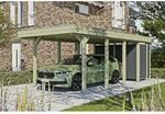 SKAN HOLZ Einzelcarport 'Friesland Hybrid Set 12' Fichtenholz 314 x 708 cm