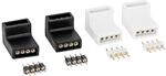 Paulmann Edge-Connectoren 'YourLED' schwarz/wei&szlig; 4er-Pack
