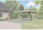 Karibu Einfahrtsbogen-Set f&uuml;r Carport naturbelassen 2 St&uuml;ck