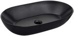 Sch&ouml;ner Wohnen Kollektion Aufsatzwaschbecken oval 'Sati' schwarz 60 x 14.2 x 42 cm