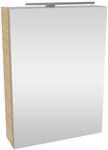 Fackelmann LED-Spiegelschrank 'SBC' braun 50 x 68 x 15,3 cm rechts
