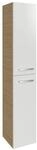 Fackelmann Hochschrank 'B.Style' braun, wei&szlig; gl&auml;nzend 30 x 162 x 31,6 cm links