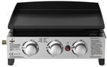 El Fuego Plancha-Gasgrill 'Austin III' schwarz 50,5 x 24 x 46 cm