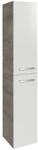 Fackelmann Hochschrank 'B.Style' braun, wei&szlig; gl&auml;nzend 30 x 162 x 31,6 cm rechts