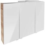 Fackelmann LED-Spiegelschrank 'B.Brillant' braun 100 x 68 x 15,8 cm