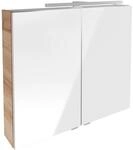 Fackelmann LED-Spiegelschrank 'B.Brillant' braun 80 x 68 x 15,8 cm