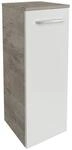 Fackelmann Unterschrank 'B.Style' wei&szlig;, braun gl&auml;nzend 30,2 x 82,6 x 32 cm rechts