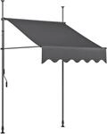 Garden Pleasure Klemmmarkise mit Volant 200 x 120 cm