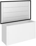 Biohort Sichtschutz zu 'HochBeet' 4 x 1 m ohne Acrylglas silber-metallic